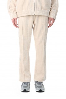 Corduroy Velor Track Flare Pants -IVORY (LEP225)