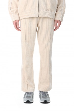 Corduroy Velor Track Flare Pants -IVORY (LEP225)