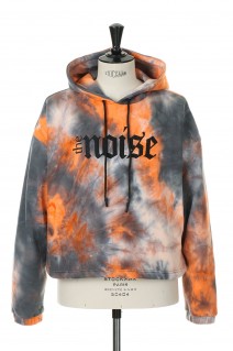 The Noise Tie-Dye Short Hoodie  -ORANGE (LEC1135)