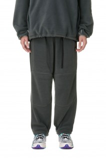 ADJUST BELT FLEECE PANTS - SLATE BLUE (YU61201)