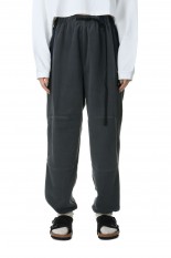 ADJUST BELT FLEECE PANTS -STRIGHT BLUE (YU61201)