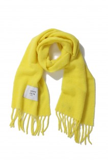 BABY ALPACA PLAIN SCARF -LEMON -(LW06206WA0022)