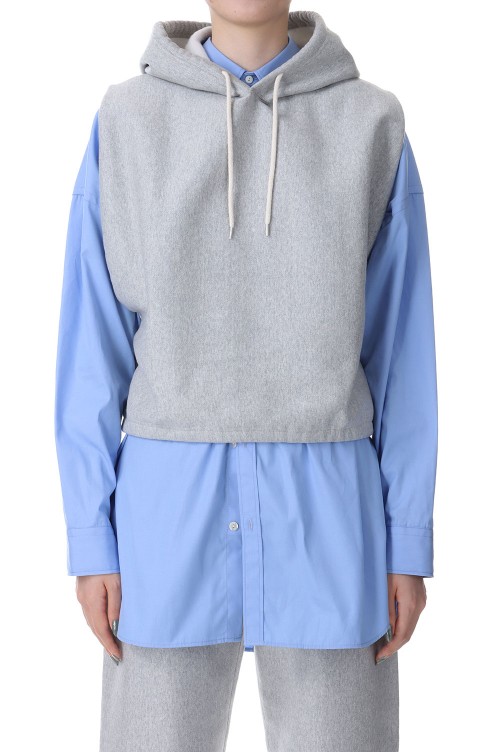 Athletic fleece N/S hoodie -GRAY (PA23-CS03) | セレクトショップ