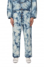 RANDOM BLEACH CLASSIC DENIM PANTS(23AWPT03)-FADED INDIGO-