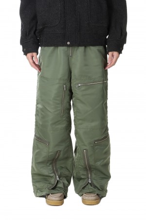 NYLON PARASHUTE TROUSERS(3AWPT11)-KHAKI- | セレクトショップ