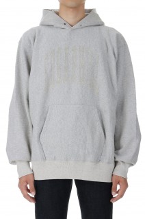 COLLEGE PRINT HOODIE(23AWCS01)-AGED GRAY-