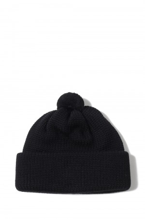 WOOL STANDARD KNIT / WITH BRAHMA - BLACK (NO.23922)