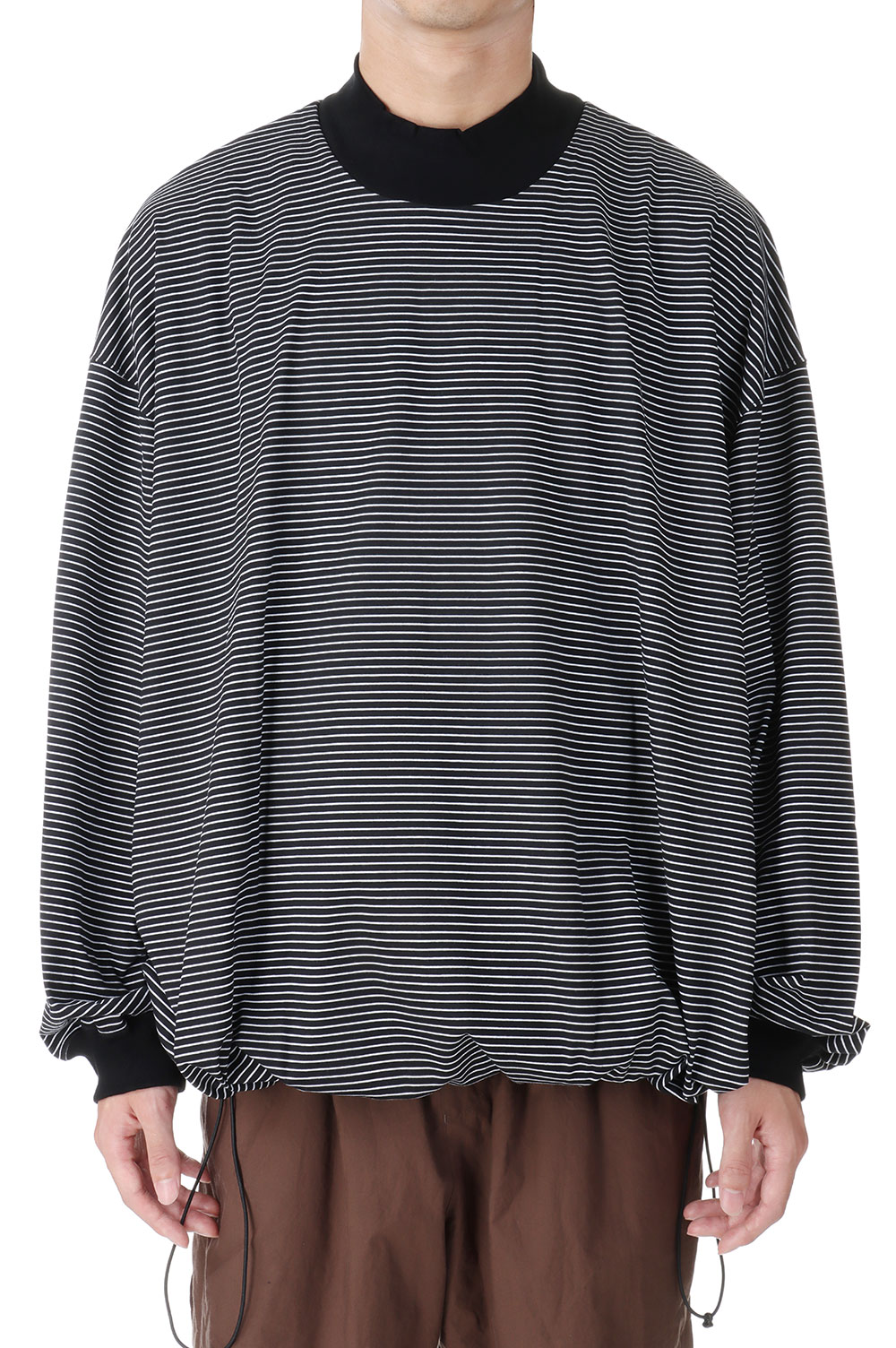 即完 イズネス BALLOON MOCK LONG SLEEVE TSHIRT-