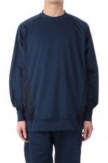 L/S SWEAT STRETCH CREW (DE-077-7023EX)