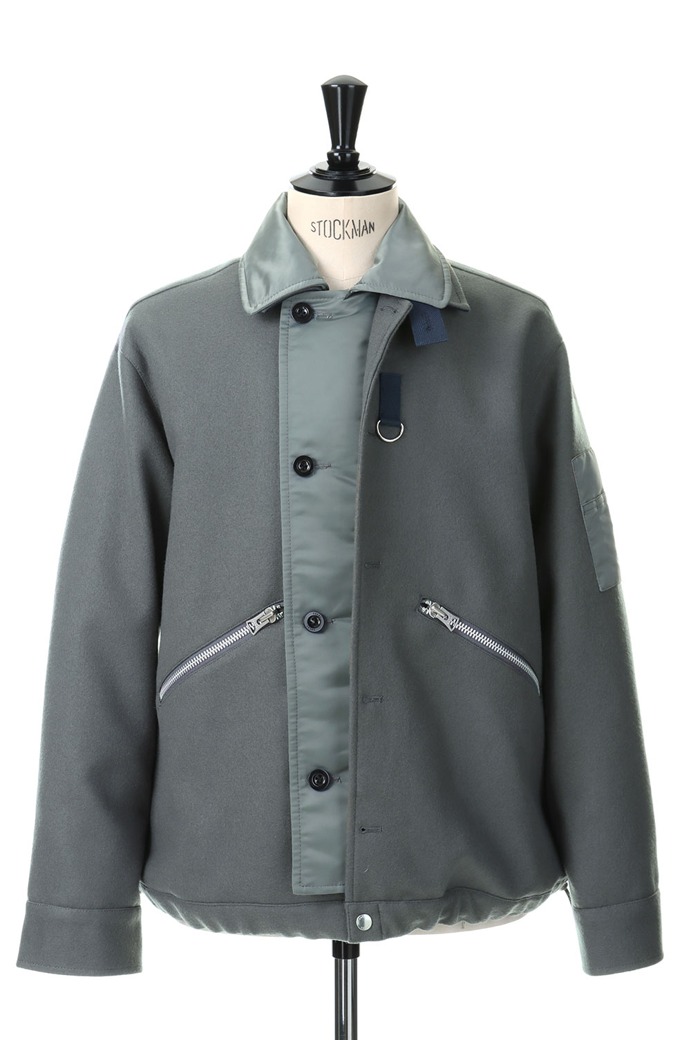 Wool Melton L/S Shirt(23-03115M)-GRAY301- | セレクトショップ