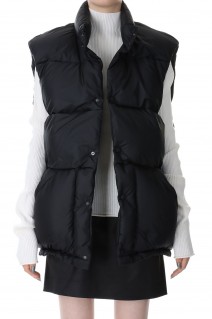 NYLON TAFFETA CLASSIC OVERSIZED DOWN VEST(23WVE-#929S)