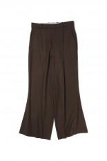 Flare Leg Trousers(HM00P72)-CHOCOLATE BROWN-