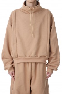 Hi Neck Cropped Sweatshirt(HM00T82)