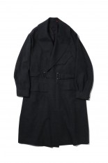 Wool Ramie Motorcycle Coat(#BHS23F011Ra)-#01HeatherBlack-