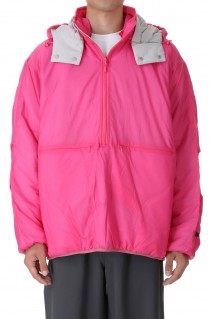 TECH REVERSIBLE PULLOVER PUFF JACKET - PINK (BJ-22023W)
