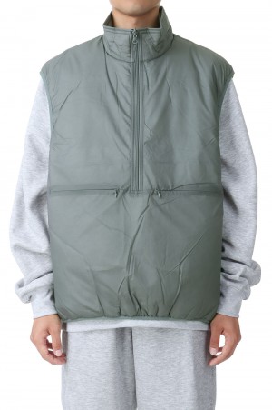 TECH REVERSIBLE PULLOVER PUFF VEST - BEIGE (BJ-23023W) | セレクト