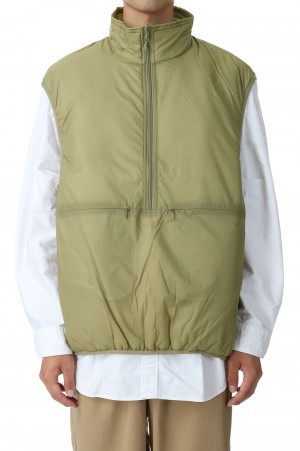 TECH REVERSIBLE PULLOVER PUFF VEST - BEIGE (BJ-23023W) | セレクト ...