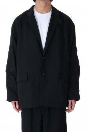 TECH LOOSE 2B JACKET TWILL - BLACK (BJ-55023W) | セレクトショップ