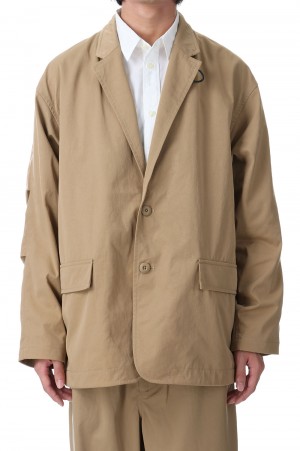 TECH LOOSE 2B JACKET TWILL - SAFARI BEIGE (BJ-55023W) | セレクト