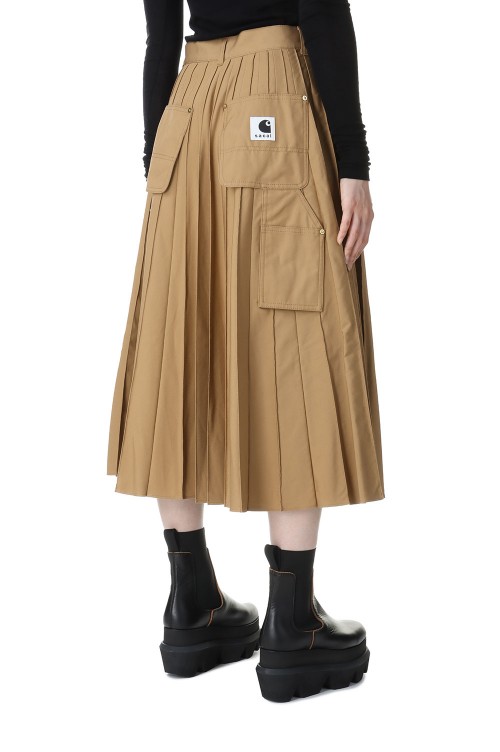 Sacai carhartt pleated skirt 1よろしくお願いいたします - ロング