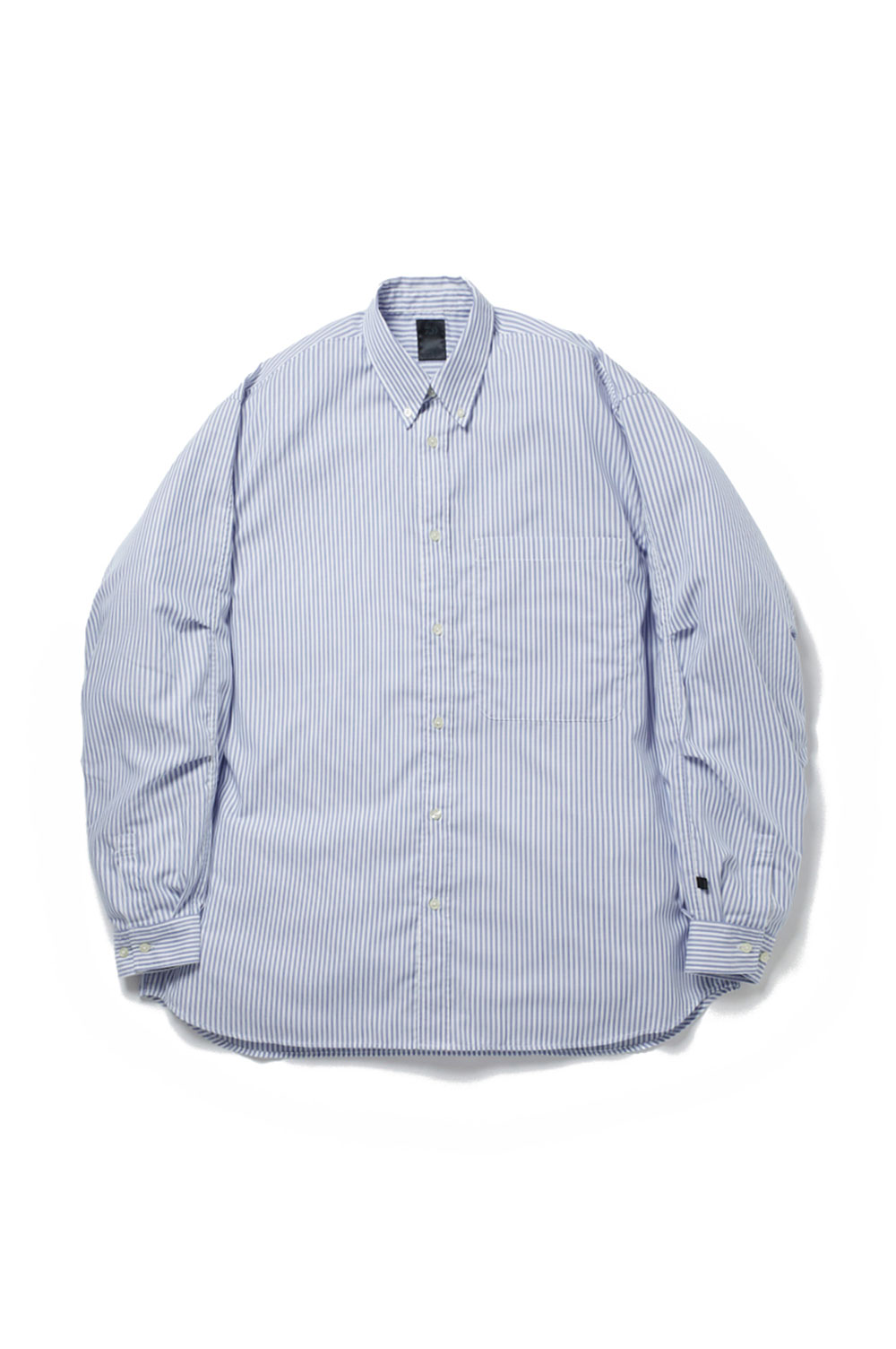 TECH BUTTON DOWN SHIRTS L/S STRIPE - SAX (BE-84023W) | セレクト