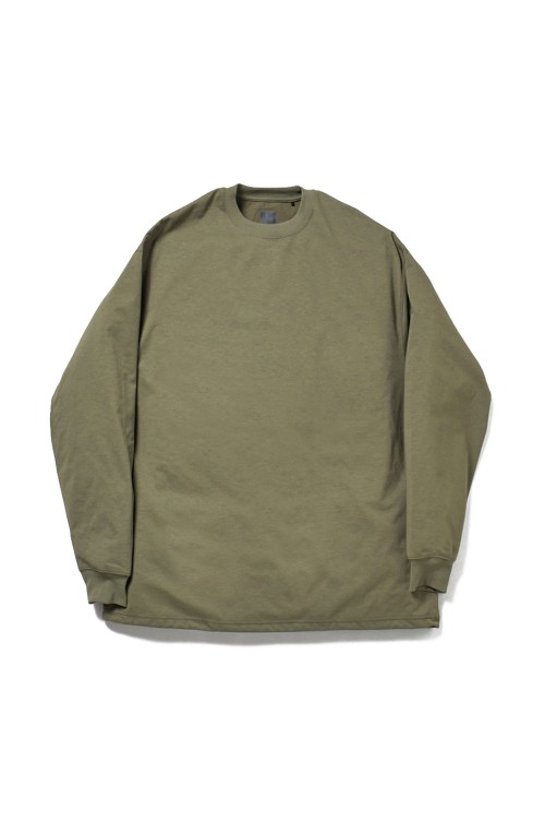 TECH CREW NECK TEE L/S - OLIVE GREEN (BE-31023W) | セレクト