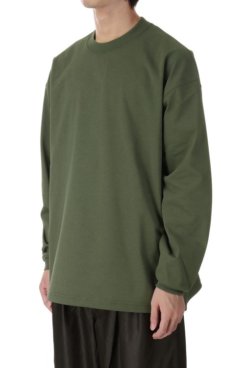 TECH CREW NECK TEE L/S - OLIVE GREEN (BE-31023W) | セレクト