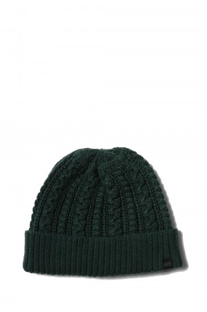 TECH CABLE WATCH CAP - D.GREEN (BC-54023W)