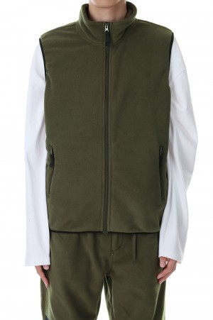 MICRO FLEECE VEST -OLIVE(F542017)