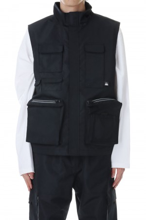 BACKFLEECEVESTHONEYCOMBLIPNYLON -BLACK(F542024)