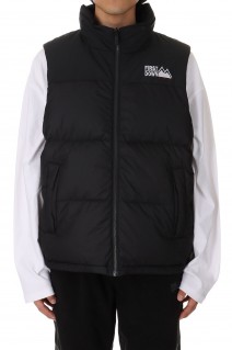 BUBBLE DOWN VEST MICROFT® -BLACK(F542002)