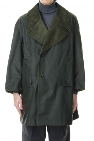 DOUBLE BREASTED HALF COAT - SAGE (A3038FJM101)