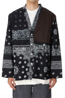 BANDANA PATCHWORK CONCHO JACKET(COTDPT-332)-BLACK-
