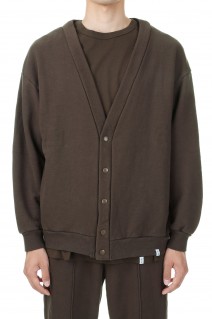 THE CORE IDEAL SWEAT CARDIGAN(23AW-CORE-003)-BROWN-