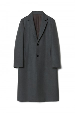 CHESTER COAT(IH-23FW-C019-MSM)-CHARCOAL MINT-