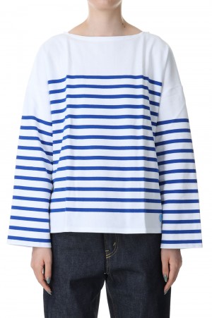 WIDE BODY BOAT NECK PO- WHITE/BLUE (6819)