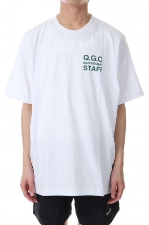 Q.G.C. STAFF T-SHIRT / WHITE (QG-SS23-10)