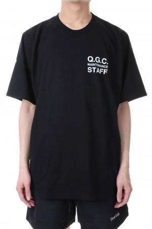 Q.G.C. STAFF T-SHIRT / BLACK (QG-SS23-10A)