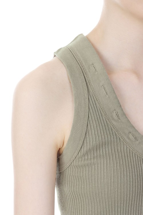 Uneck Button Tanktop -PISTATIO(12320602) | セレクトショップ