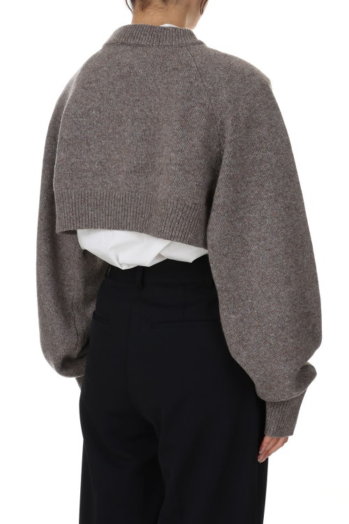 Merinowool Knit Sleeve -GRAY BEIGE (12320510) | セレクトショップ