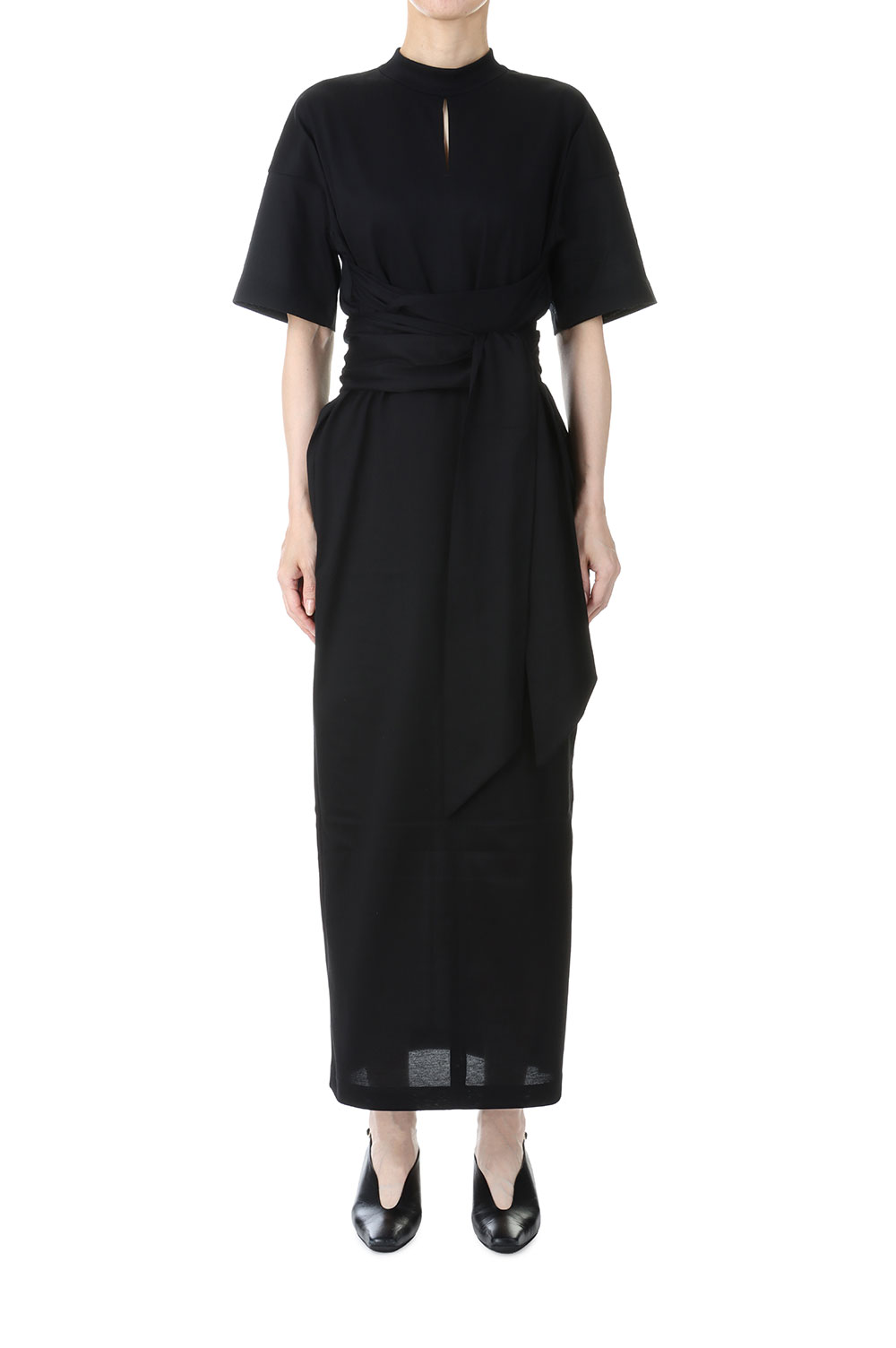 Suvin Cotton Jersey Dress / BLACK (MM23PF-JS703) | セレクト