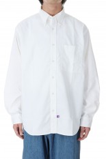 Cotton Polyester OX B.D. H/S Shirt - White (NT3318N) | セレクト