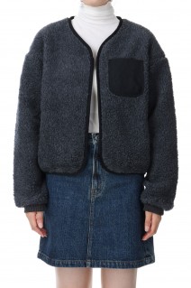 Wool Boa GORE-TEX INFINIUM™ Field Cardigan -MIX CHARCOAL(NA2351N)