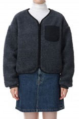 Wool Boa GORE-TEX INFINIUM™ Field Cardigan -MIX CHARCOAL(NA2351N)