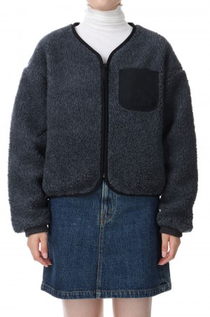 Wool Boa GORE-TEX INFINIUM™ Field Cardigan -MIX CHARCOAL(NA2351N)