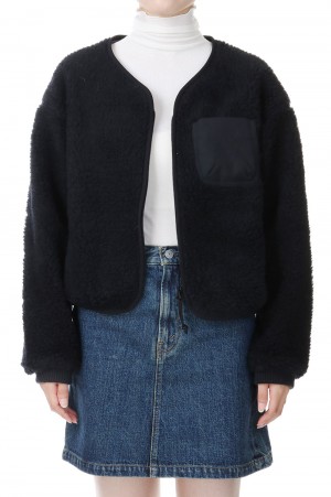 Wool Boa GORE-TEX INFINIUM™ Field Cardigan -BLACK(NA2351N)