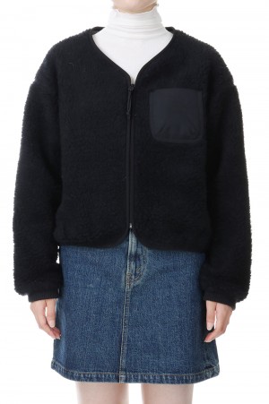 Wool Boa GORE-TEX INFINIUM™ Field Cardigan -BLACK(NA2351N)