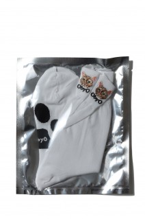emblem socks / WHITE：NICO(oo23aw-04)