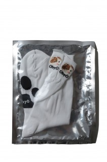 emblem socks / WHITE：KINI(oo23aw-04)