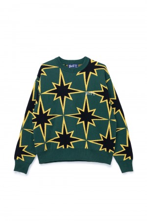 Sparkle Cotton Sweater / Green | セレクトショップ｜DeepInsideinc ...